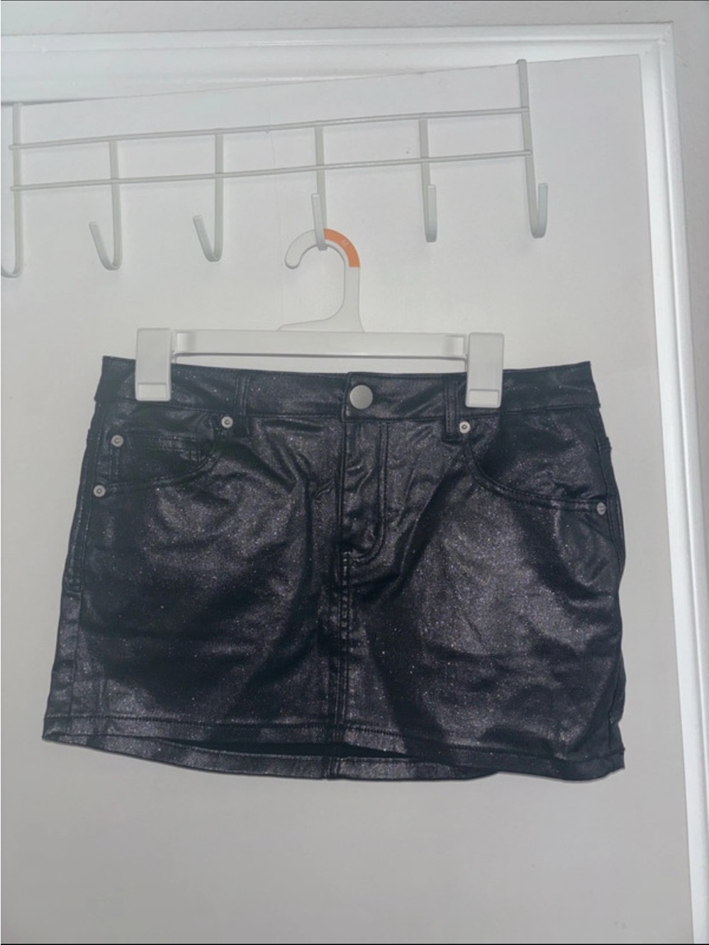 Windsor Shimmery Black Mini Skirt